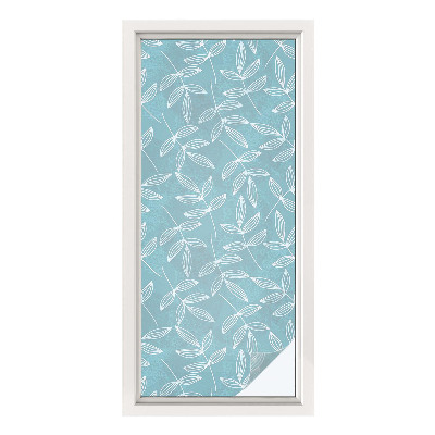 Naklejka na okno dająca prywatność Liściasta elegancja