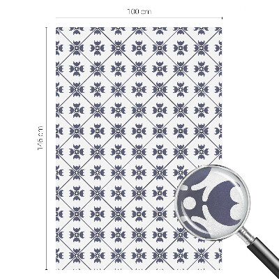 Naklejka na okno mleczna witraż Roślinny motyw