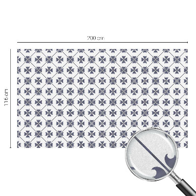 Naklejka na okno mleczna witraż Roślinny motyw