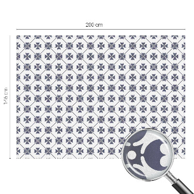 Naklejka na okno mleczna witraż Roślinny motyw