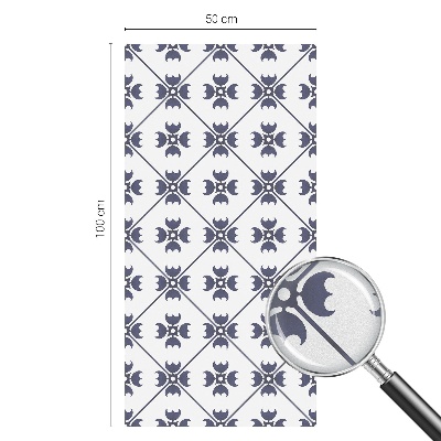 Naklejka na okno mleczna witraż Roślinny motyw