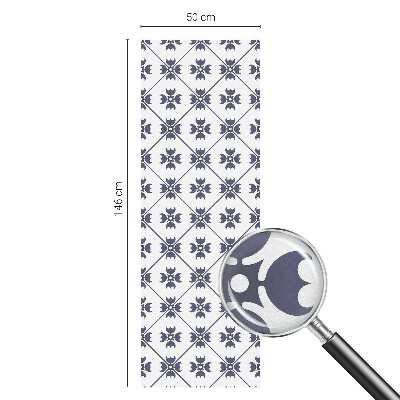 Naklejka na okno mleczna witraż Roślinny motyw