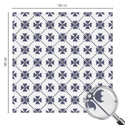 Naklejka na okno mleczna witraż Roślinny motyw