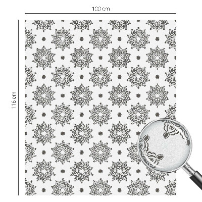 Naklejka na okno mleczna witraż Klasyczne rozety