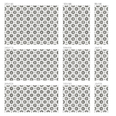 Naklejka na okno mleczna witraż Klasyczne rozety