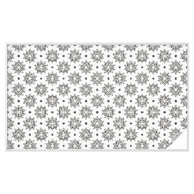 Naklejka na okno mleczna witraż Klasyczne rozety