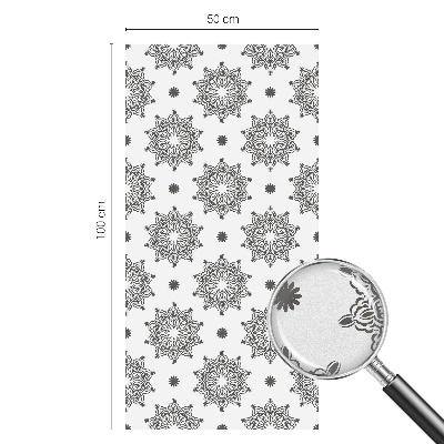 Naklejka na okno mleczna witraż Klasyczne rozety