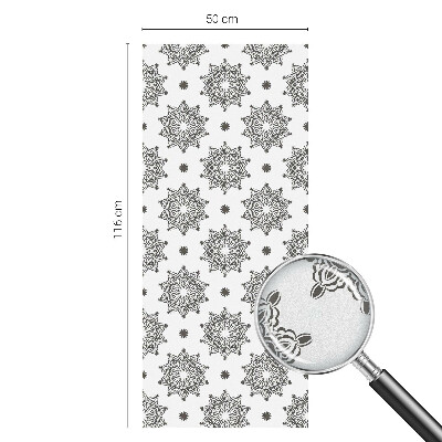 Naklejka na okno mleczna witraż Klasyczne rozety