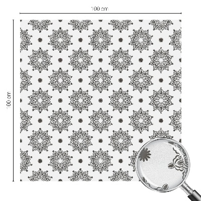 Naklejka na okno mleczna witraż Klasyczne rozety