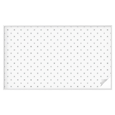 Mleczna naklejka na okno Geometryczne krzyżyki