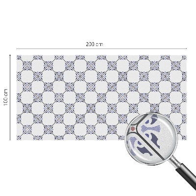 Mleczna naklejka na okno Geometryczne kafelki