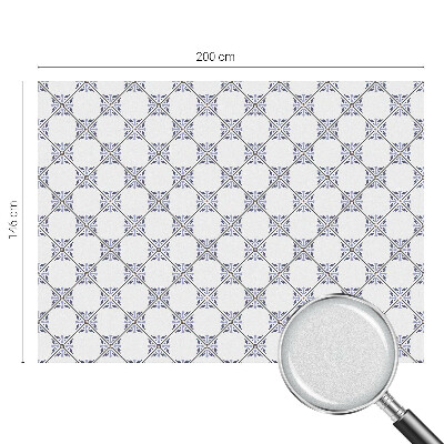 Mleczna naklejka na okno Geometryczne kafelki