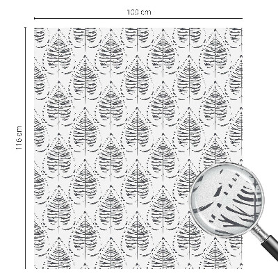 Folia okienna zapewniająca prywatność Liściasta elegancja