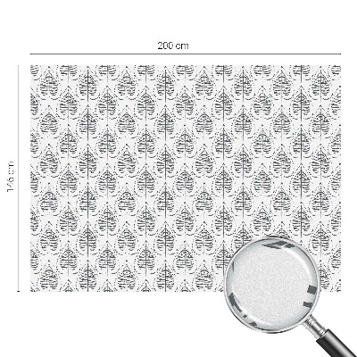 Folia okienna zapewniająca prywatność Liściasta elegancja