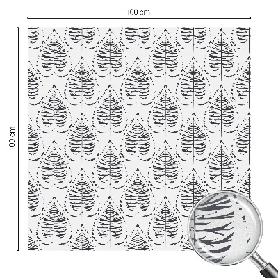 Folia okienna zapewniająca prywatność Liściasta elegancja