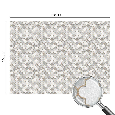 Mleczna naklejka na okno Geometryczna mozaika