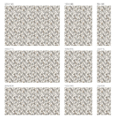 Mleczna naklejka na okno Geometryczna mozaika