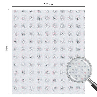 Naklejka na okno mleczna witraż Pastelowe kropki