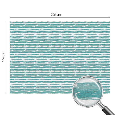 Mleczna naklejka na okno Zielone pasy