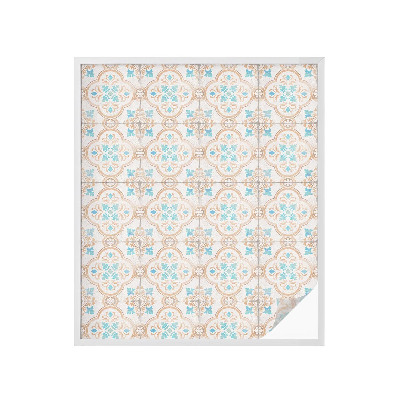 Folia okienna zapewniająca prywatność Rustykalne kafle