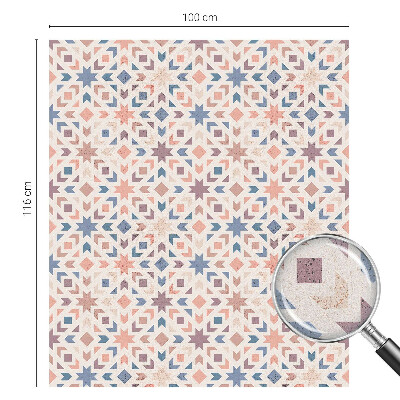 Naklejka na okno mleczna witraż Kolorowe wzory