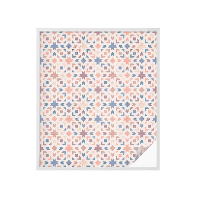 Naklejka na okno mleczna witraż Kolorowe wzory