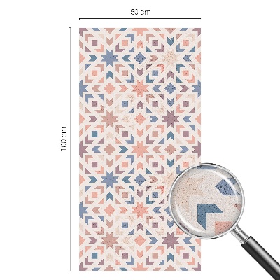 Naklejka na okno mleczna witraż Kolorowe wzory