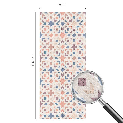 Naklejka na okno mleczna witraż Kolorowe wzory