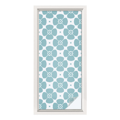 Naklejka na okno dająca prywatność Kwiatowa symetria