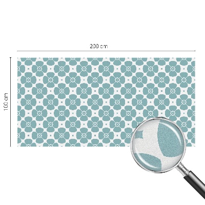 Naklejka na okno dająca prywatność Kwiatowa symetria