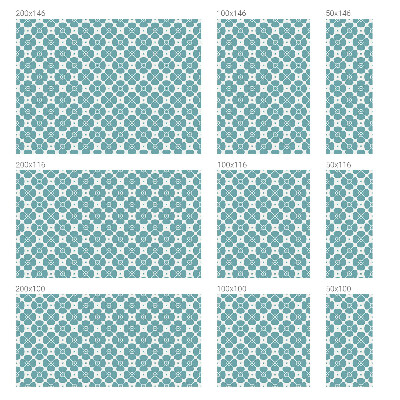 Naklejka na okno dająca prywatność Kwiatowa symetria