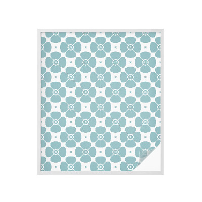 Naklejka na okno dająca prywatność Kwiatowa symetria