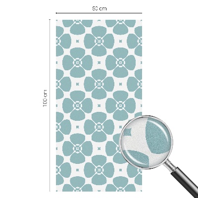 Naklejka na okno dająca prywatność Kwiatowa symetria