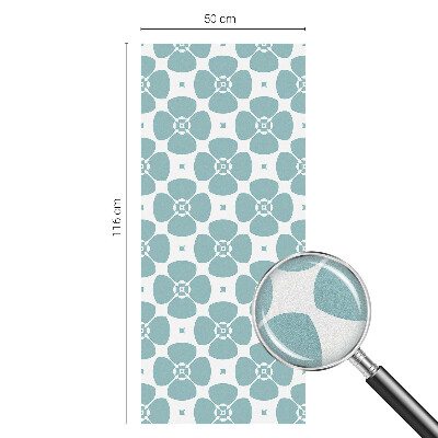 Naklejka na okno dająca prywatność Kwiatowa symetria