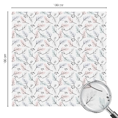 Folia okienna zapewniająca prywatność Roślinne liście