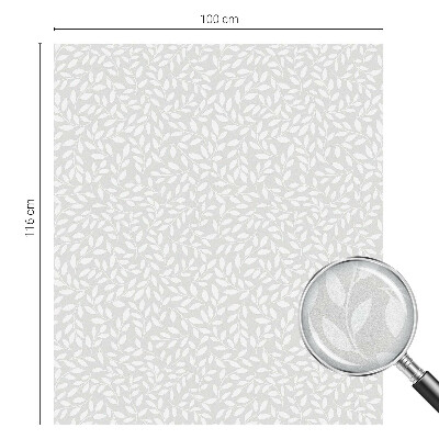 Folia dekoracyjna na okna Liściasty wzór