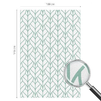 Mleczna naklejka na okno Roślinna symetria