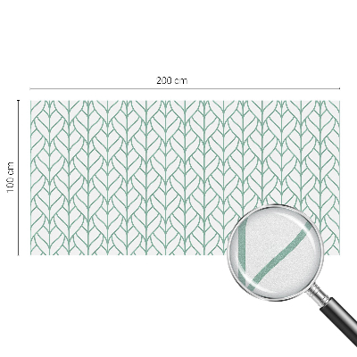 Mleczna naklejka na okno Roślinna symetria