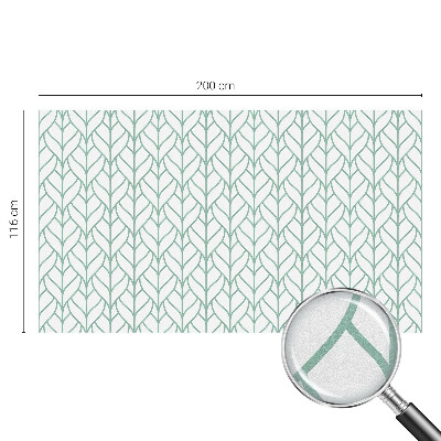 Mleczna naklejka na okno Roślinna symetria