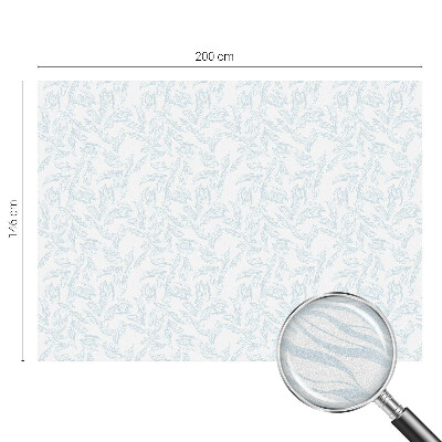 Mleczna naklejka na okno Eteryczne liście