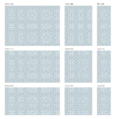 Folia dekoracyjna na okna Błękitne ornamenty