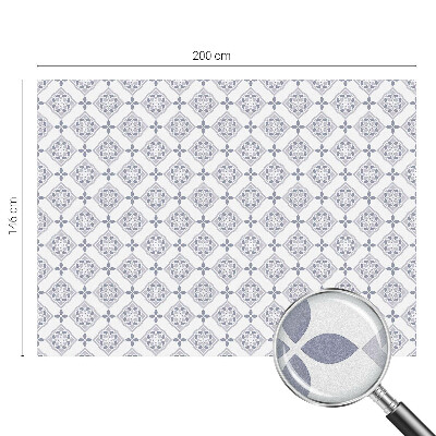 Naklejka na okno dająca prywatność Kwiatowe romby