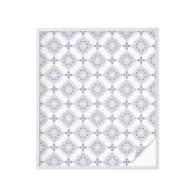 Naklejka na okno dająca prywatność Kwiatowe romby