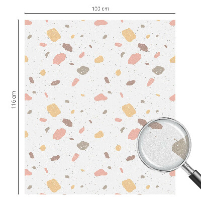 Naklejka na okno dająca prywatność Abstrakcyjne terrazzo