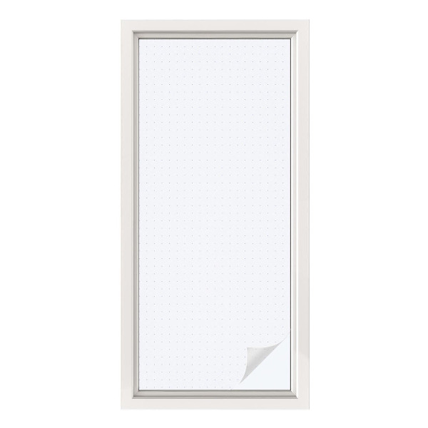 Mleczna naklejka na okno Drobne punkty