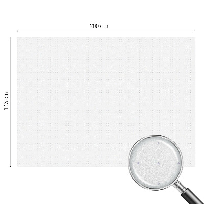 Mleczna naklejka na okno Drobne punkty