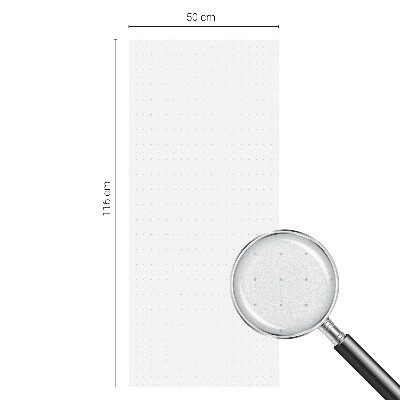 Mleczna naklejka na okno Drobne punkty