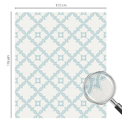 Folia dekoracyjna na okna Geometria niebieska