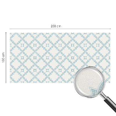 Folia dekoracyjna na okna Geometria niebieska