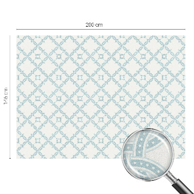 Folia dekoracyjna na okna Geometria niebieska